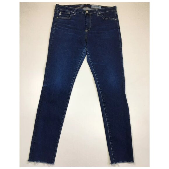 AG ADRIANO GOLDSCHMIED 5 Pocket The Legging Super Skinny Fray Hem Jeans - Picture 1 of 13